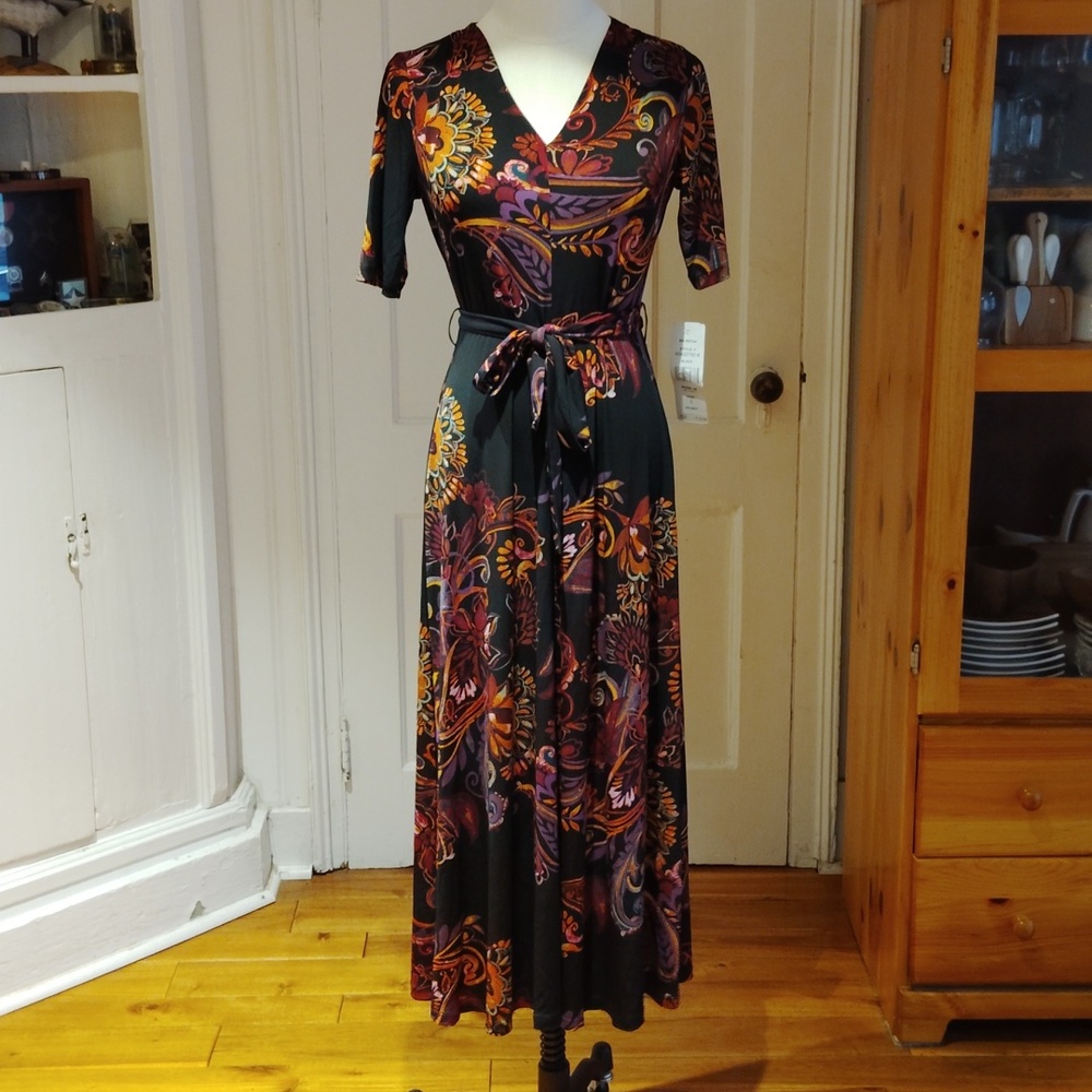 MSK Fit n Flare Midi Dress